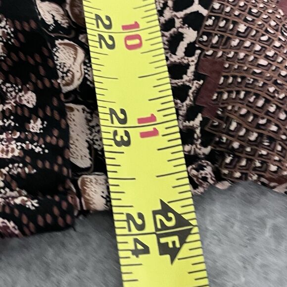 Bob Mackie Blouse Animal Snake Print 100% Silk Sophisticated Career Exotic SZ 8 - Picture 11 of 11